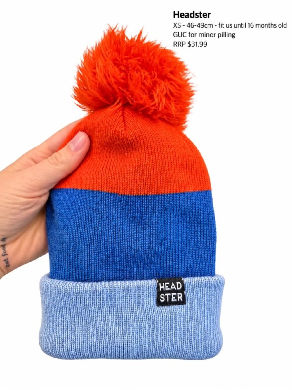 Headster Touque XS 46-49cm Fit us until 16m old